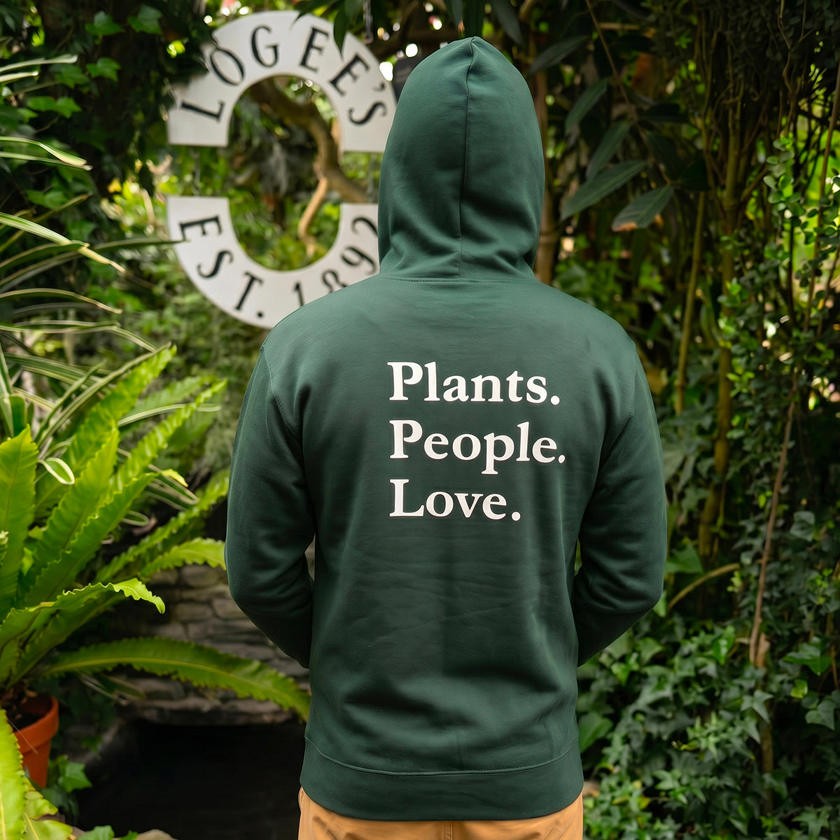 Logee's Hoodie - Green with Logo